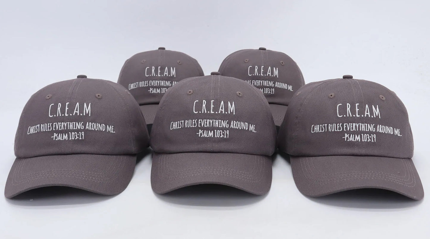 Gray C.R.E.A.M Dad Hat