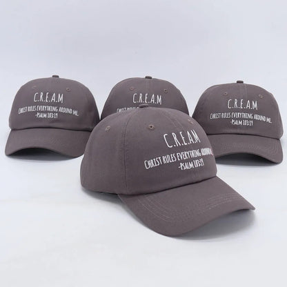 Gray C.R.E.A.M Dad Hat